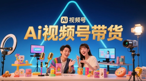 风口已至!AI视频号带货轻松月入过1W,99%的普通人却卡在内容制作门槛-蓝色空间-资源