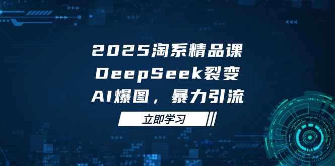 2025 淘系精品课，DeepSeek 裂变，AI 爆图，暴力引流-蓝色空间-资源